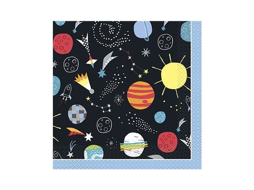 Napkins Outer Space - 33 cm - 16 pcs