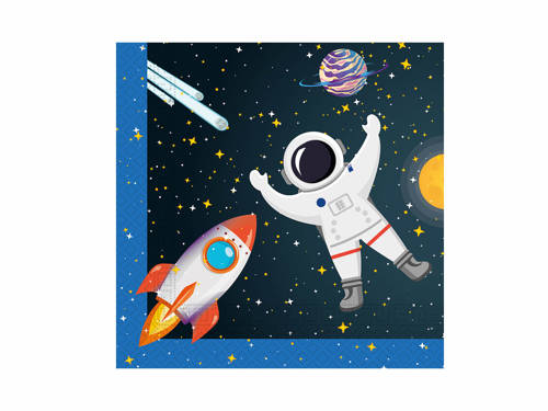 Napkins Rocket Space - 33 cm - 20 pcs