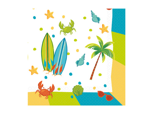 Napkins Surf Party - 33 cm - 16 pcs