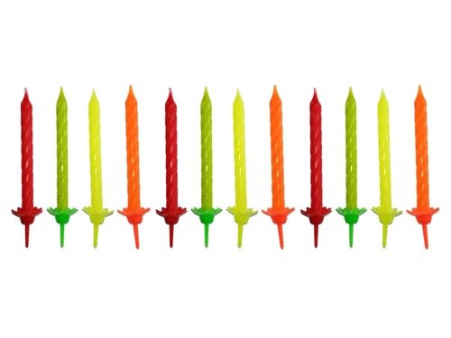 Neon Candles - 12 pcs