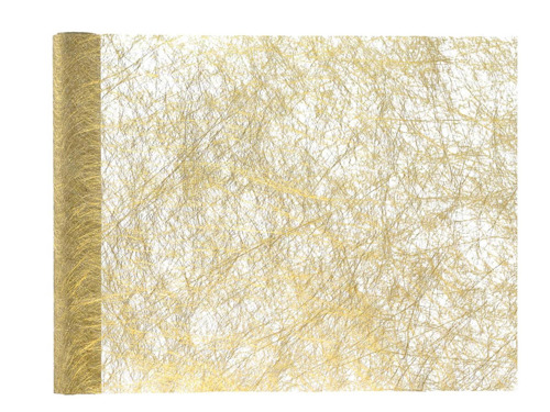 Non woven polyester table runner gold