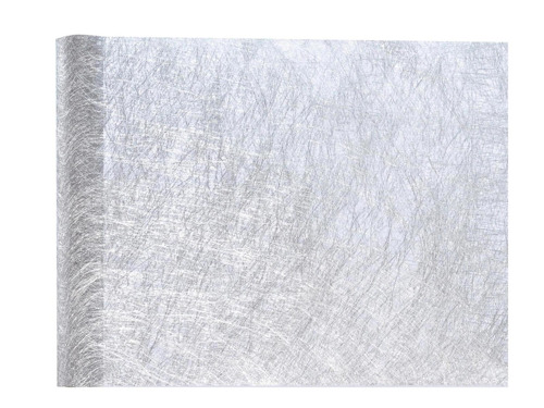 Non woven polyester table runner silver