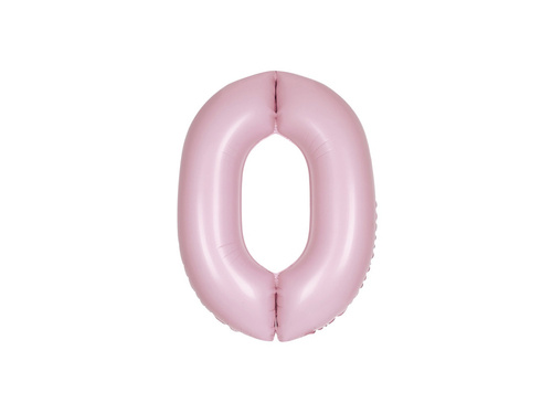 Number 0 Lovely Pink Foil Balloon - 86 cm - 1 pc