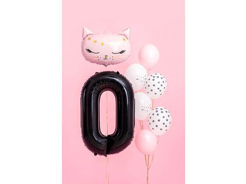 Number 0 black SuperShape Foil Balloon - 86 cm - 1 pc