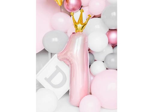 Number 1 pink SuperShape Foil Balloon - 90 cm - 1 pc