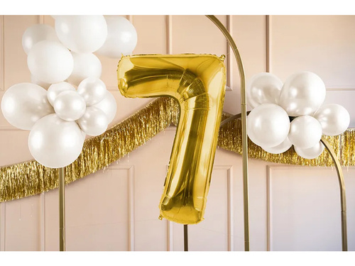 Number 7 gold SuperShape Foil Balloon - 86 cm - 1 pc