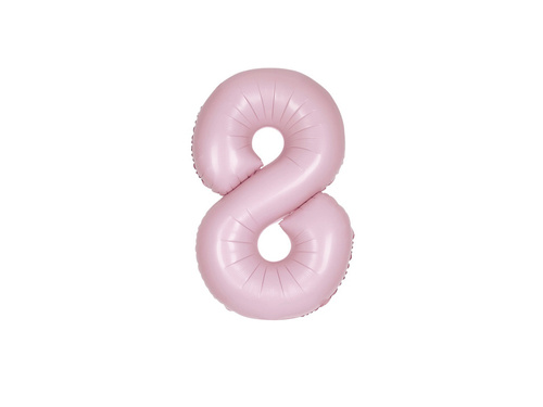 Number 8 Lovely Pink Foil Balloon - 86 cm - 1 pc