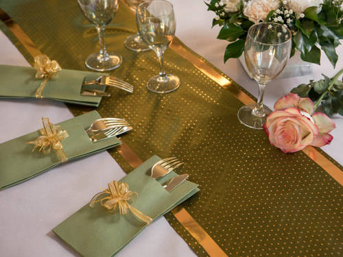 Olive table runner