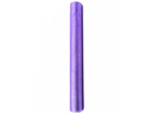 Organza 0,36 x 9 meters, plain, lilac