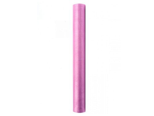 Organza 0,36 x 9 meters, plain, pink