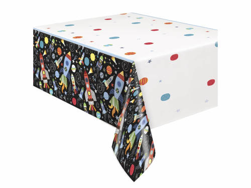 Outer Space Rectangular Plastic Tablevover - 137 x 213 cm - 1 pc