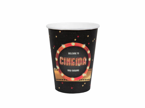 Paper Hollywood Cups - 270 ml - 10 pcs