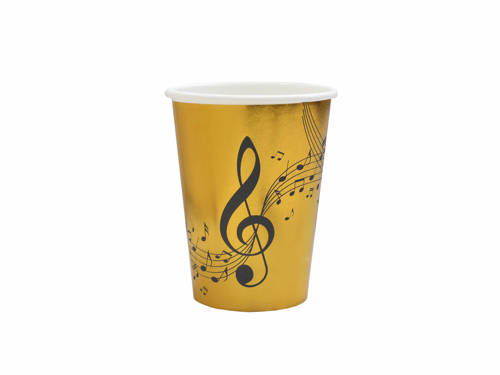 Paper Music Cups - 270 ml - 10 pcs