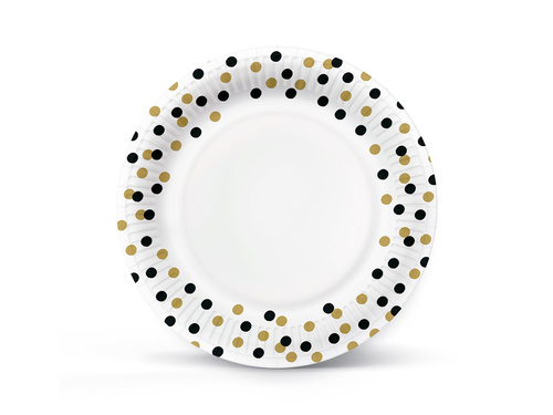 Paper Plates Confetti - 23 cm - 8 pcs