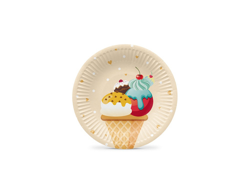 Paper Plates Ice dream - 18 cm - 8 pcs