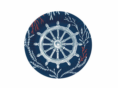 Paper Plates Marine world - 18 cm - 10 pcs