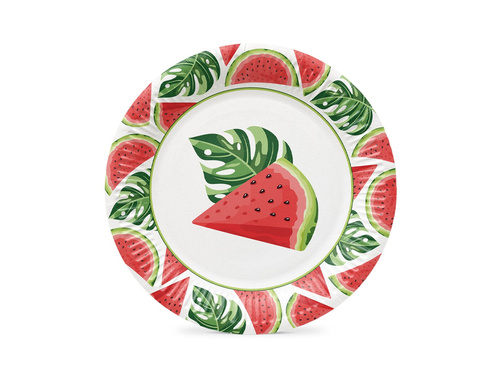 Paper Plates Watermelon - 23 cm - 8 pcs