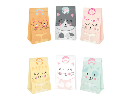 Paper bags Cat's - 6 pcs