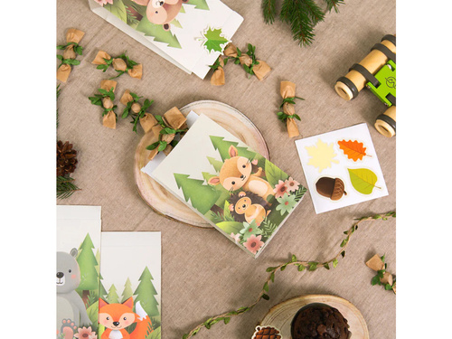 Paper bags Forest friends - 4 pcs