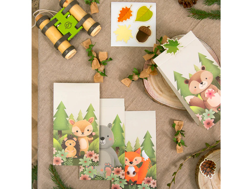 Paper bags Forest friends - 4 pcs