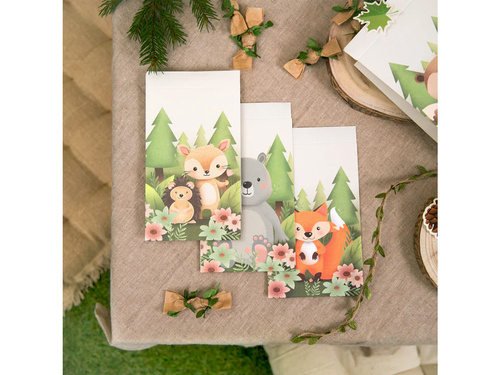 Paper bags Forest friends - 4 pcs