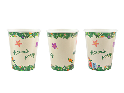 Paper cups Hawaii Party - 250 ml - 6 pcs