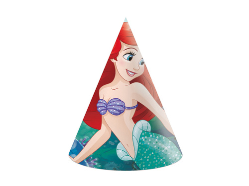 Paper hats Ariel Curious - 6 pcs