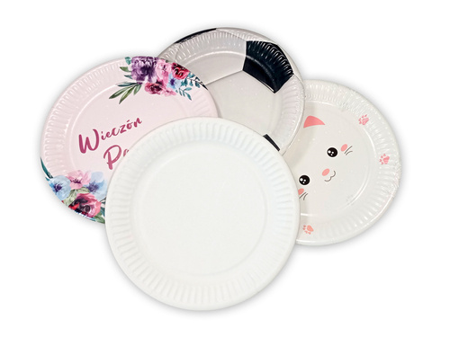 Paper plates - 18 cm - 6 pcs