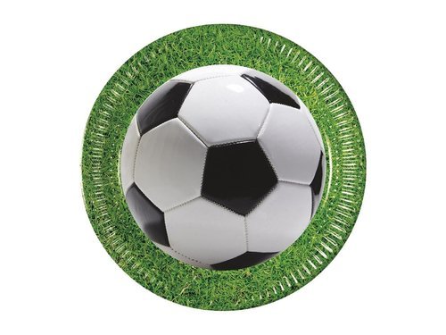 Paper plates Football Party - 23 cm - 8 pcs