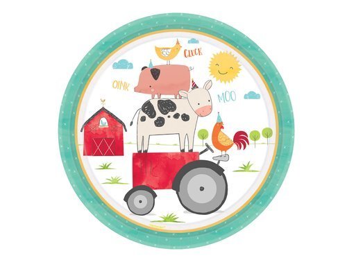 Paper plates Lil Farmer - 23 cm - 8 pcs