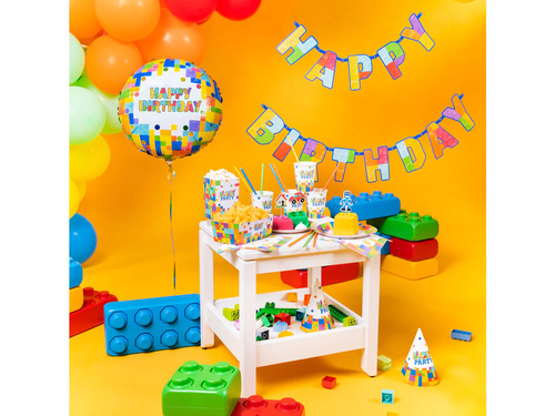 Party Time Building Blocks banner - 1 pc