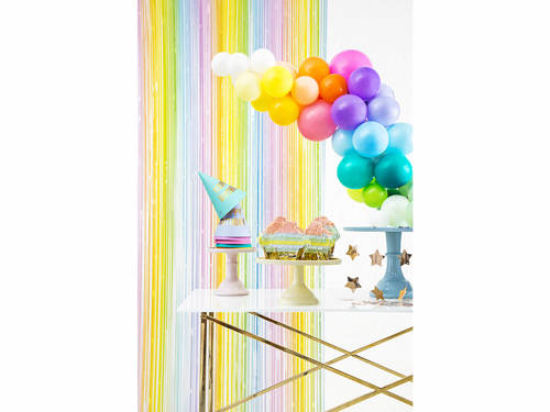 Party curtain, iridescent - 100 x 195 cm - 1 pc