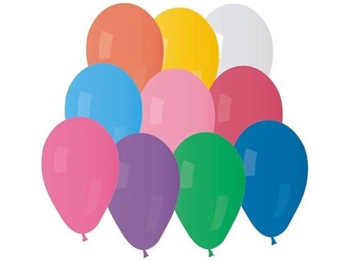 Pastel Balloons - 19 cm - assorted - 100 pcs