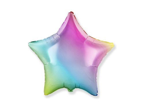 Pastel Star Foil Balloon - 46 cm - 1 pcs