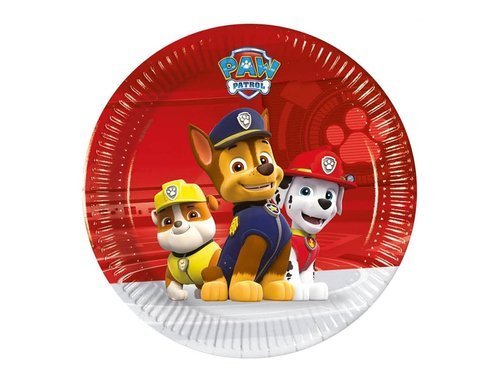 Paw Patrol Paper Plates - 20 cm - 8 pcs