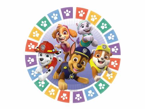 Paw Patrol Plates - 23 cm - 8 pcs