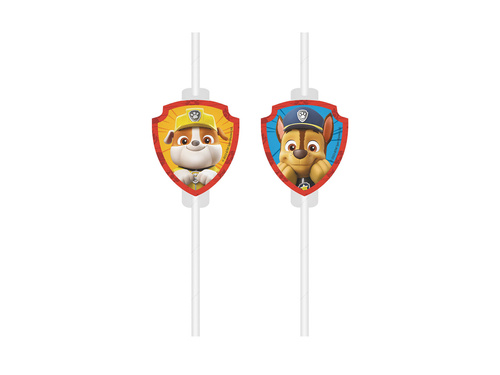 Paw patrol Drinking Straws - 4 pcs