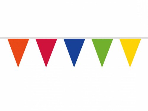 Pennant Banner multi-coloured 20 x 30 x 1000 cm