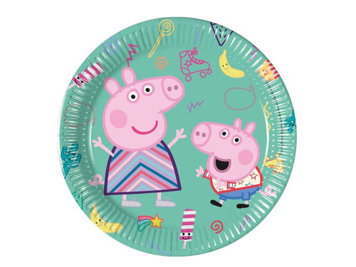 Peppa Pig Paper Plates - 20 cm - 8 pcs