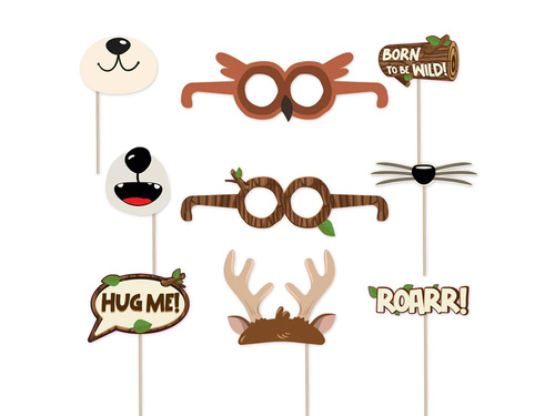 Photo props Forest friends - 9 pcs