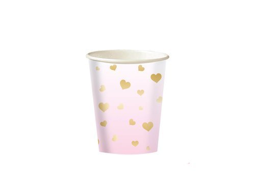 Pink Ombre Baby Shower cups - 250 ml - 8 pcs