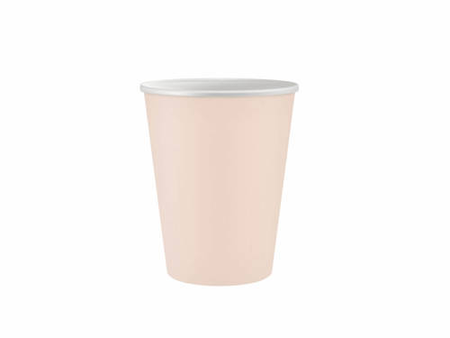 Pink Paper Cups - 250 ml - 6 pcs