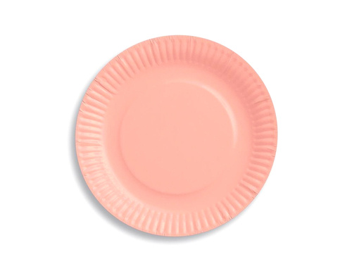 Pink Paper Plates - 18 cm - 6 pcs