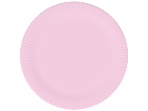 Pink Paper Plates - 18 cm - 6 pcs