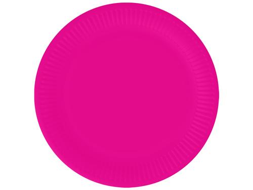 Pink Paper Plates - 18 cm - 6 pcs