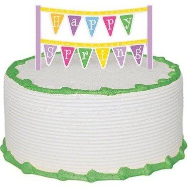 Pink Safari 1 Birthday cake banner - 1 pc