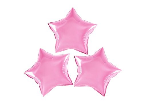 Pink Stars Foil Balloon - 23 cm - 3 pc