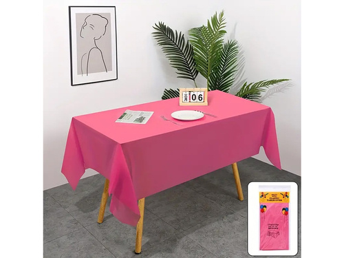 Pink Tablecover - 137 x 274 cm - 1 pc