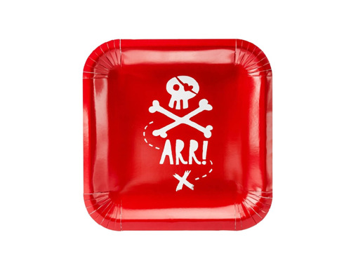 Pirate Party Plates - 20 cm - 6 pcs