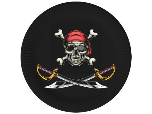 Pirate Plates - 18 cm - 6 pcs